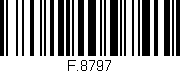Código de barras (EAN, GTIN, SKU, ISBN): 'F.8797'