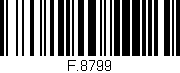 Código de barras (EAN, GTIN, SKU, ISBN): 'F.8799'