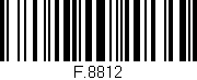 Código de barras (EAN, GTIN, SKU, ISBN): 'F.8812'
