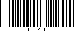 Código de barras (EAN, GTIN, SKU, ISBN): 'F.8862-1'