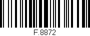 Código de barras (EAN, GTIN, SKU, ISBN): 'F.8872'