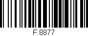 Código de barras (EAN, GTIN, SKU, ISBN): 'F.8877'