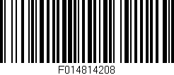 Código de barras (EAN, GTIN, SKU, ISBN): 'F014814208'
