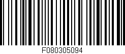Código de barras (EAN, GTIN, SKU, ISBN): 'F080305094'