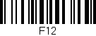 Código de barras (EAN, GTIN, SKU, ISBN): 'F12'