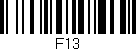 Código de barras (EAN, GTIN, SKU, ISBN): 'F13'