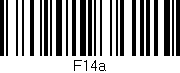 Código de barras (EAN, GTIN, SKU, ISBN): 'F14a'