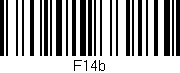 Código de barras (EAN, GTIN, SKU, ISBN): 'F14b'