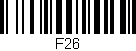 Código de barras (EAN, GTIN, SKU, ISBN): 'F26'