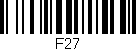 Código de barras (EAN, GTIN, SKU, ISBN): 'F27'