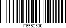Código de barras (EAN, GTIN, SKU, ISBN): 'F6552600'