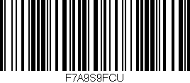 Código de barras (EAN, GTIN, SKU, ISBN): 'F7A9S9FCU'