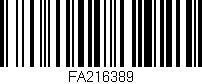 Código de barras (EAN, GTIN, SKU, ISBN): 'FA216389'