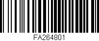 Código de barras (EAN, GTIN, SKU, ISBN): 'FA264801'