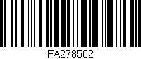 Código de barras (EAN, GTIN, SKU, ISBN): 'FA278562'