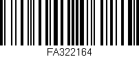 Código de barras (EAN, GTIN, SKU, ISBN): 'FA322164'