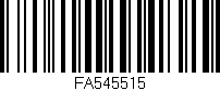 Código de barras (EAN, GTIN, SKU, ISBN): 'FA545515'