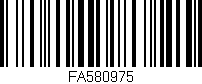 Código de barras (EAN, GTIN, SKU, ISBN): 'FA580975'