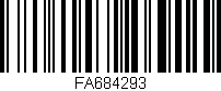 Código de barras (EAN, GTIN, SKU, ISBN): 'FA684293'