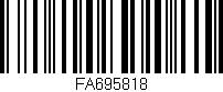 Código de barras (EAN, GTIN, SKU, ISBN): 'FA695818'