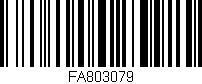 Código de barras (EAN, GTIN, SKU, ISBN): 'FA803079'
