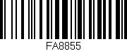 Código de barras (EAN, GTIN, SKU, ISBN): 'FA8855'