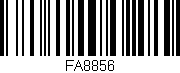 Código de barras (EAN, GTIN, SKU, ISBN): 'FA8856'