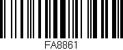 Código de barras (EAN, GTIN, SKU, ISBN): 'FA8861'