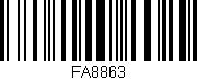 Código de barras (EAN, GTIN, SKU, ISBN): 'FA8863'