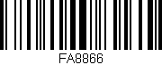 Código de barras (EAN, GTIN, SKU, ISBN): 'FA8866'