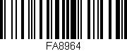 Código de barras (EAN, GTIN, SKU, ISBN): 'FA8964'