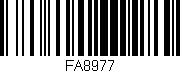 Código de barras (EAN, GTIN, SKU, ISBN): 'FA8977'