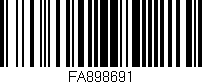 Código de barras (EAN, GTIN, SKU, ISBN): 'FA898691'