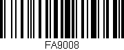 Código de barras (EAN, GTIN, SKU, ISBN): 'FA9008'