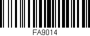 Código de barras (EAN, GTIN, SKU, ISBN): 'FA9014'