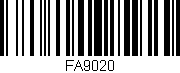 Código de barras (EAN, GTIN, SKU, ISBN): 'FA9020'