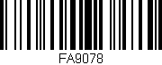 Código de barras (EAN, GTIN, SKU, ISBN): 'FA9078'