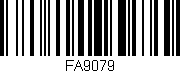Código de barras (EAN, GTIN, SKU, ISBN): 'FA9079'