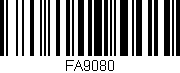 Código de barras (EAN, GTIN, SKU, ISBN): 'FA9080'