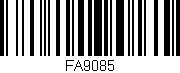 Código de barras (EAN, GTIN, SKU, ISBN): 'FA9085'