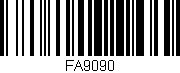 Código de barras (EAN, GTIN, SKU, ISBN): 'FA9090'