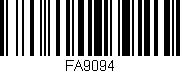 Código de barras (EAN, GTIN, SKU, ISBN): 'FA9094'