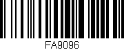 Código de barras (EAN, GTIN, SKU, ISBN): 'FA9096'