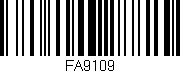 Código de barras (EAN, GTIN, SKU, ISBN): 'FA9109'