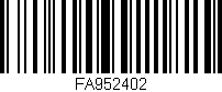 Código de barras (EAN, GTIN, SKU, ISBN): 'FA952402'