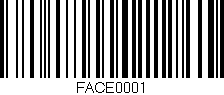 Código de barras (EAN, GTIN, SKU, ISBN): 'FACE0001'