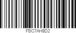 Código de barras (EAN, GTIN, SKU, ISBN): 'FBC7AH9D2'