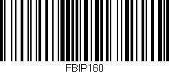 Código de barras (EAN, GTIN, SKU, ISBN): 'FBIP160'