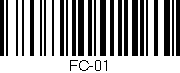 Código de barras (EAN, GTIN, SKU, ISBN): 'FC-01'