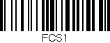 Código de barras (EAN, GTIN, SKU, ISBN): 'FCS1'